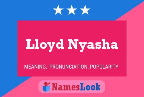 Affiche de nom Lloyd Nyasha