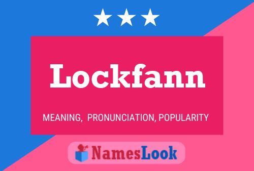 Affiche de nom Lockfann