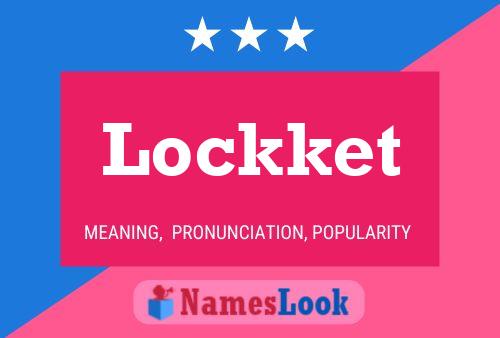 Affiche de nom Lockket