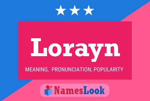 Affiche de nom Lorayn