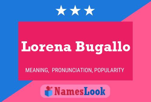 Affiche de nom Lorena Bugallo