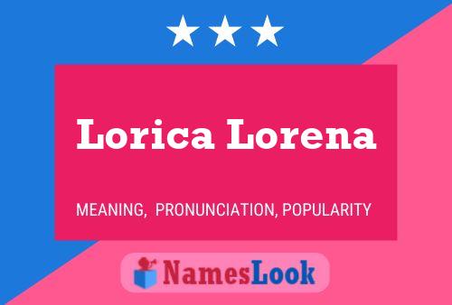 Affiche de nom Lorica Lorena