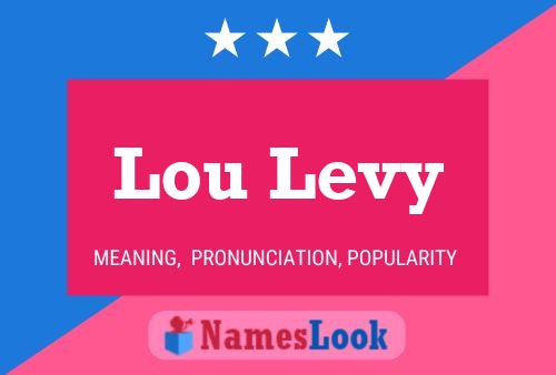 Affiche de nom Lou Levy