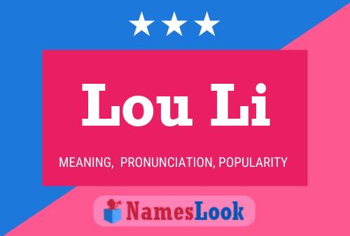 Affiche de nom Lou Li