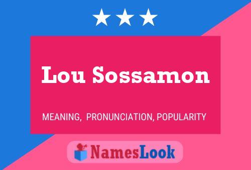 Affiche de nom Lou Sossamon