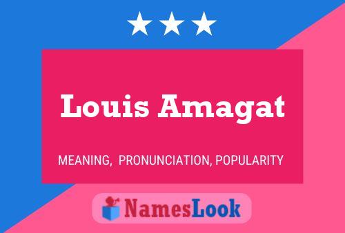 Affiche de nom Louis Amagat