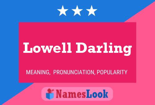 Affiche de nom Lowell Darling