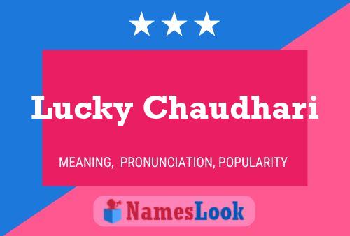 Affiche de nom Lucky Chaudhari