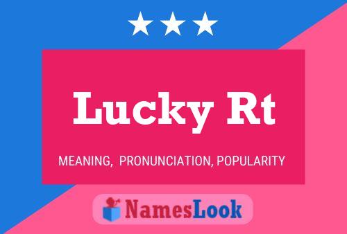 Affiche de nom Lucky Rt