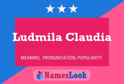 Affiche de nom Ludmila Claudia