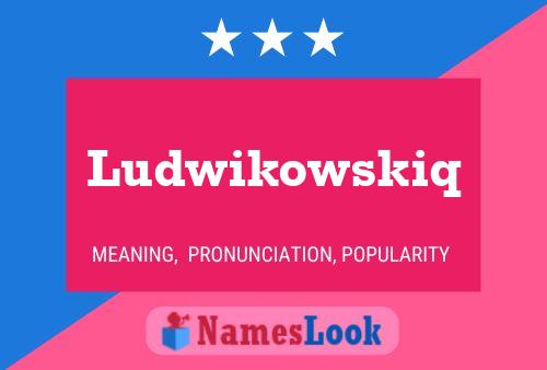 Affiche de nom Ludwikowskiq