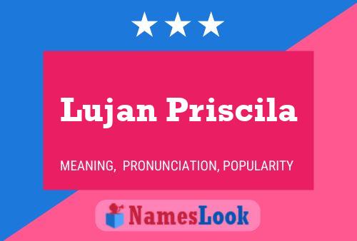 Affiche de nom Lujan Priscila