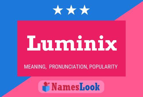 Affiche de nom Luminix