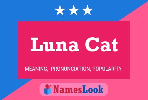 Affiche de nom Luna Cat