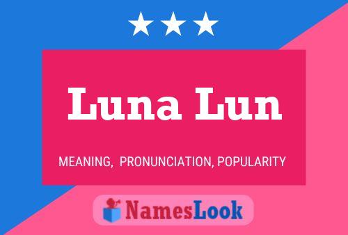 Affiche de nom Luna Lun