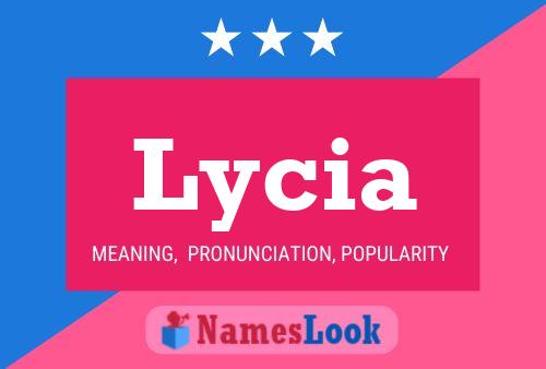 Affiche de nom Lycia