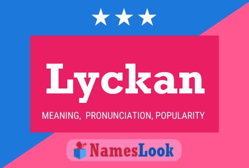 Affiche de nom Lyckan