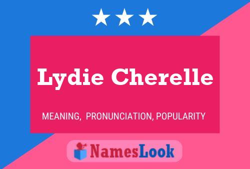 Affiche de nom Lydie Cherelle