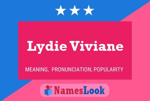 Affiche de nom Lydie Viviane