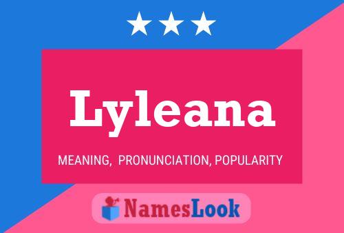 Affiche de nom Lyleana