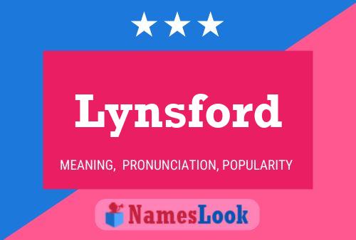 Affiche de nom Lynsford