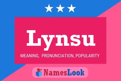 Affiche de nom Lynsu