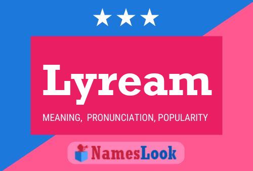 Affiche de nom Lyream