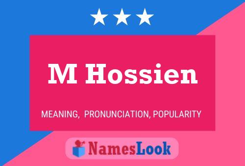 Affiche de nom M Hossien