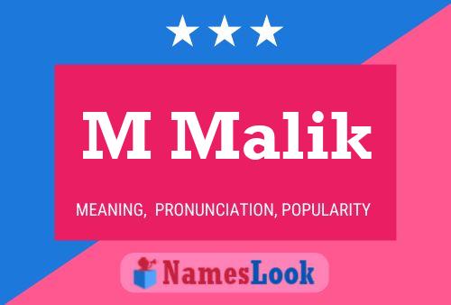 Affiche de nom M Malik