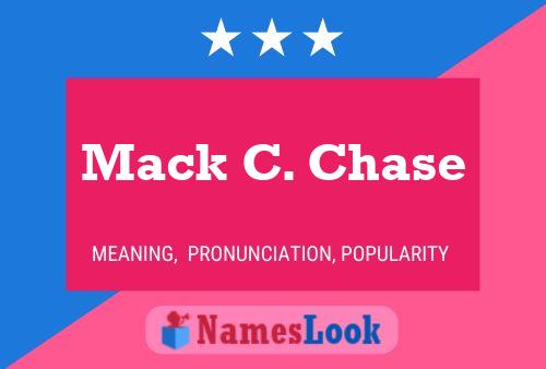 Affiche de nom Mack C. Chase