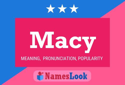 Affiche de nom Macy