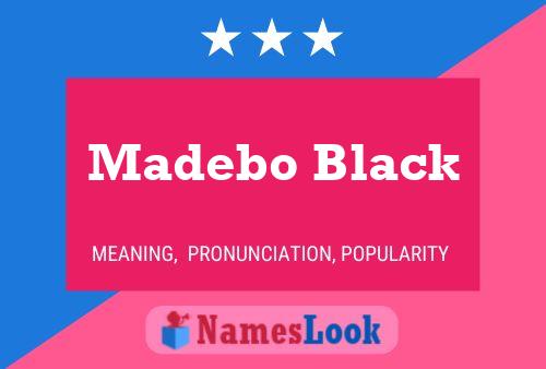 Affiche de nom Madebo Black