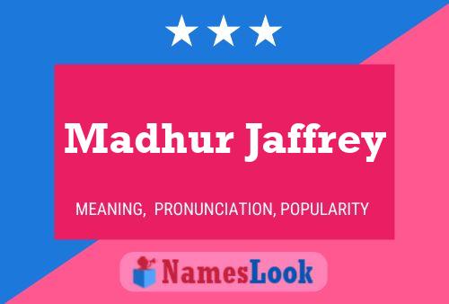 Affiche de nom Madhur Jaffrey