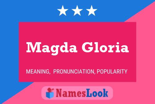 Affiche de nom Magda Gloria