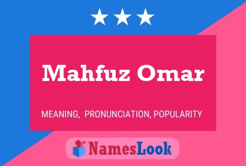 Affiche de nom Mahfuz Omar