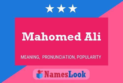 Affiche de nom Mahomed Ali