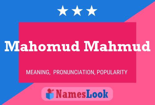 Affiche de nom Mahomud Mahmud