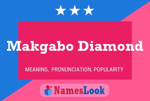 Affiche de nom Makgabo Diamond