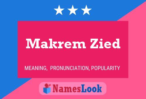 Affiche de nom Makrem Zied