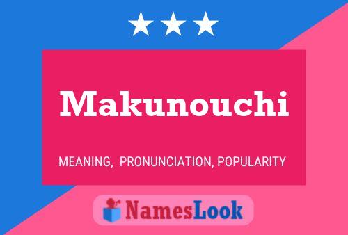 Affiche de nom Makunouchi