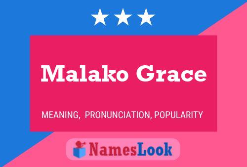 Affiche de nom Malako Grace