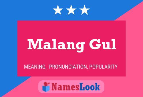 Affiche de nom Malang Gul