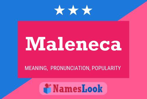 Affiche de nom Maleneca