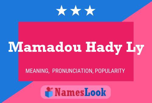 Affiche de nom Mamadou Hady Ly