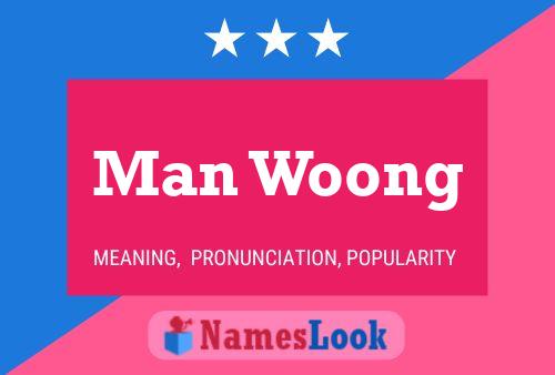 Affiche de nom Man Woong