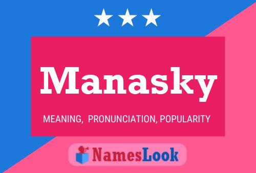 Affiche de nom Manasky