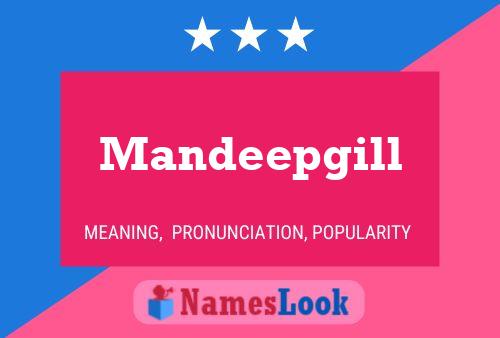 Affiche de nom Mandeepgill