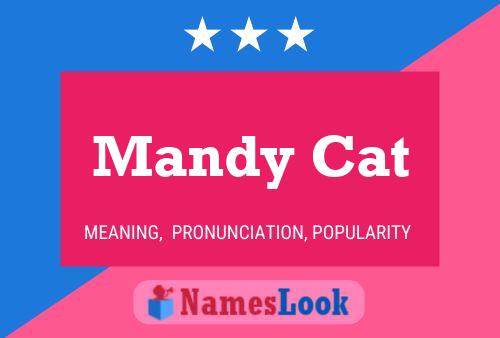 Affiche de nom Mandy Cat