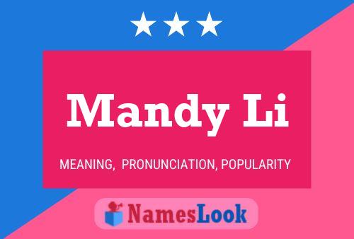 Affiche de nom Mandy Li