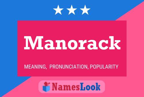 Affiche de nom Manorack